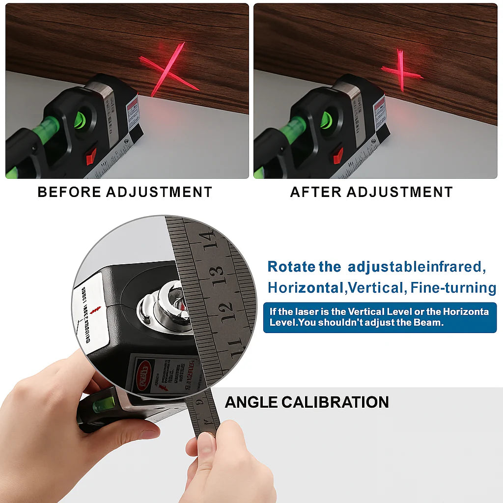 Distance Meter 4-in-1 Level Tape