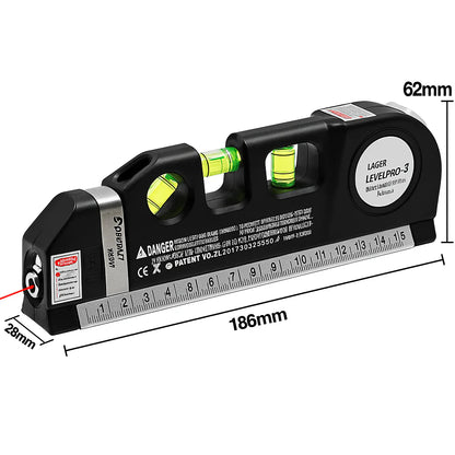 Distance Meter 4-in-1 Level Tape