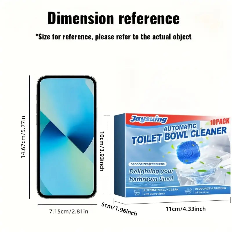 Blue Bubble Toilet Cleaner - Buy 10 Get 10 Free